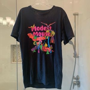 Modest Mouse Black Neon Band Tee